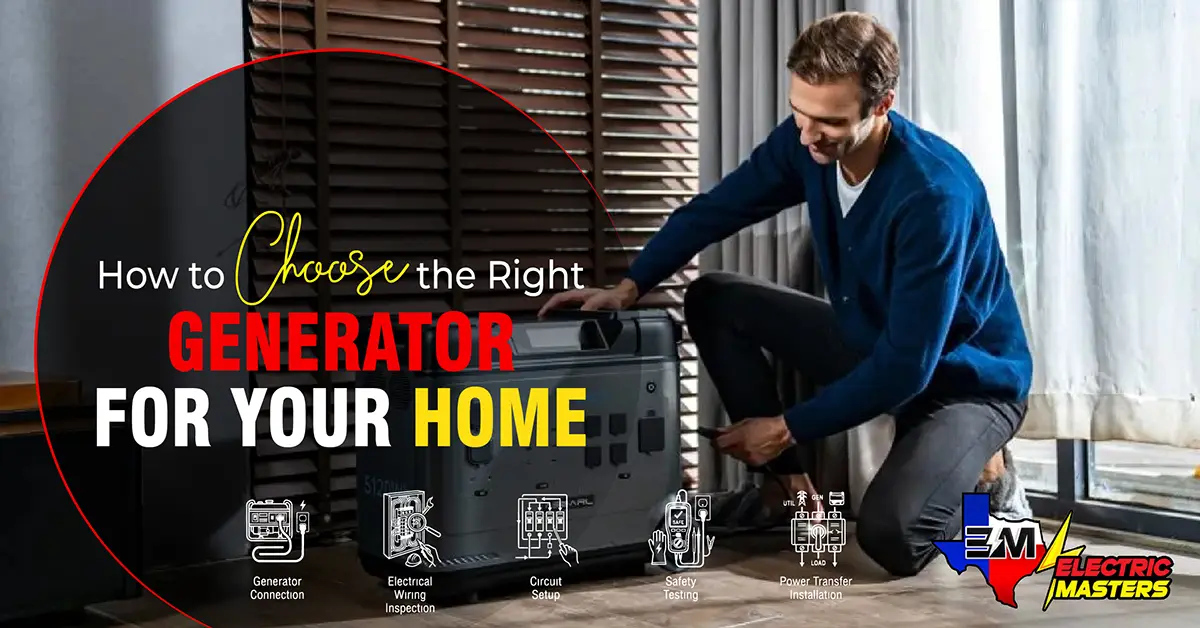 How To Choose The Right Generator For Your Home
